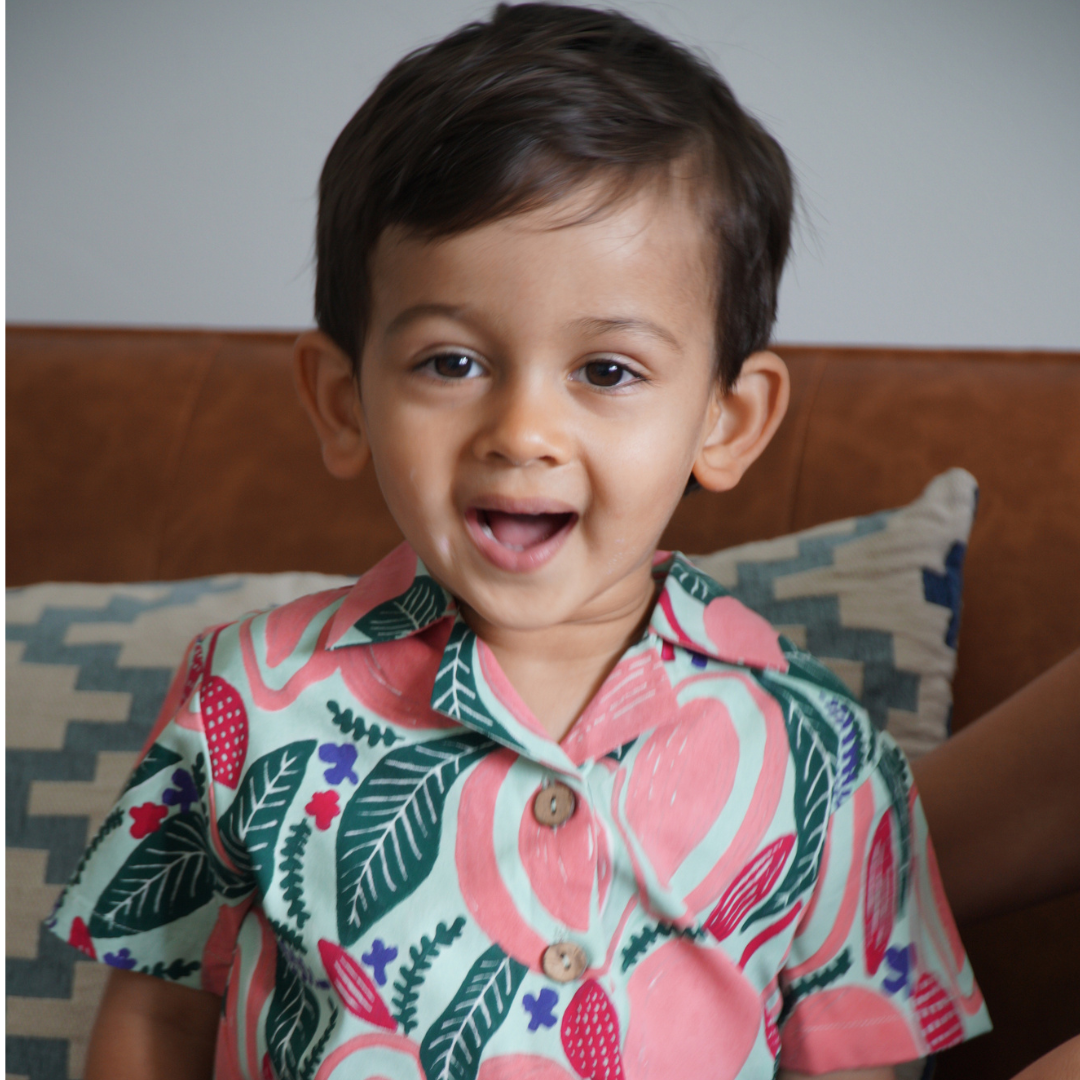 Kiran Camp Shirt & Matching Shorts Set