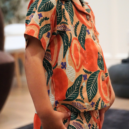 Kiran Camp Shirt & Matching Shorts Set