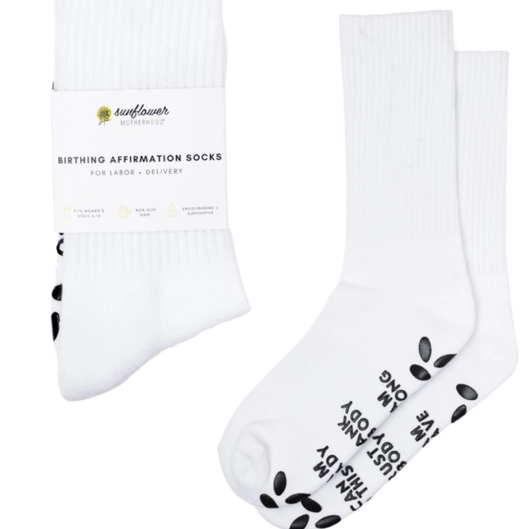Birthing Affirmation Socks by Sunflower Motherhood
