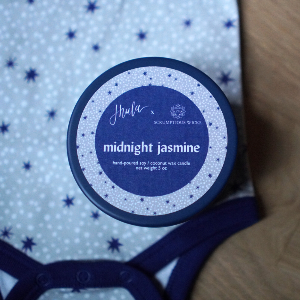 Jhula x Scrumptious Wicks Candle Tin