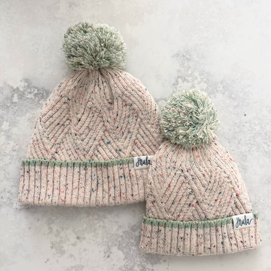 Mommy & Me Pompom Beanie Bundle