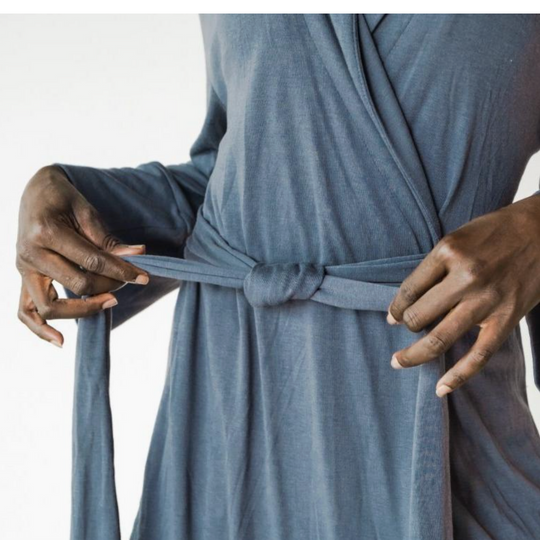 Viscose + Organic Cotton Terry Womens Robe by Goumi Kids