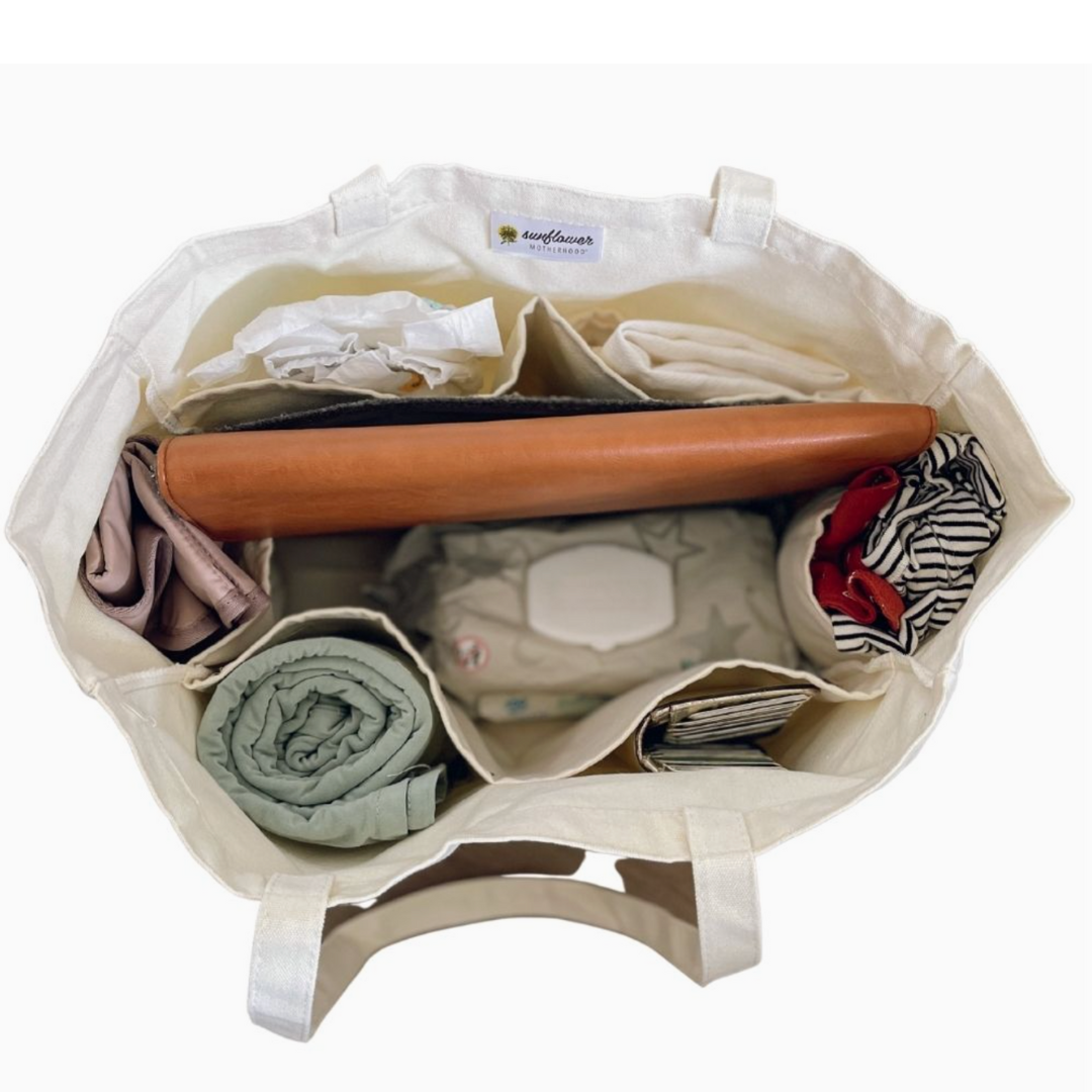 Mother's Day FREE GIFT - Mama Canvas Tote by Sunflower Motherhood | Eco Friendly Diaper Bag