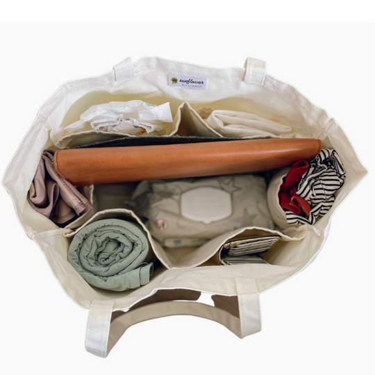 Mother's Day FREE GIFT - Mama Canvas Tote by Sunflower Motherhood | Eco Friendly Diaper Bag