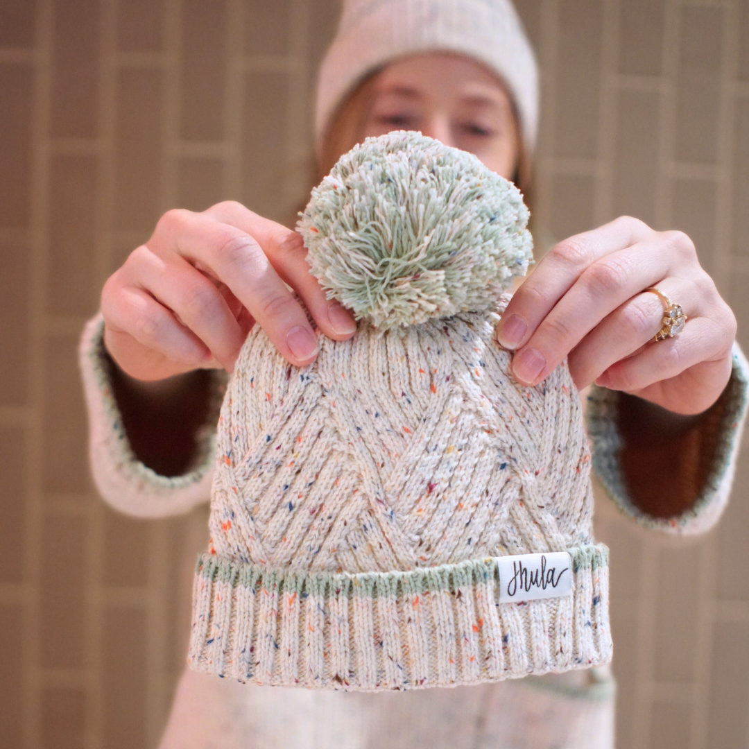 Mommy & Me Pompom Beanie Bundle