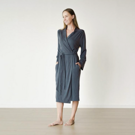 Viscose + Organic Cotton Terry Womens Robe by Goumi Kids