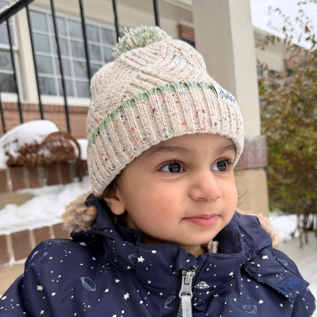 Baby Pompom Knit Beanie – Jhula
