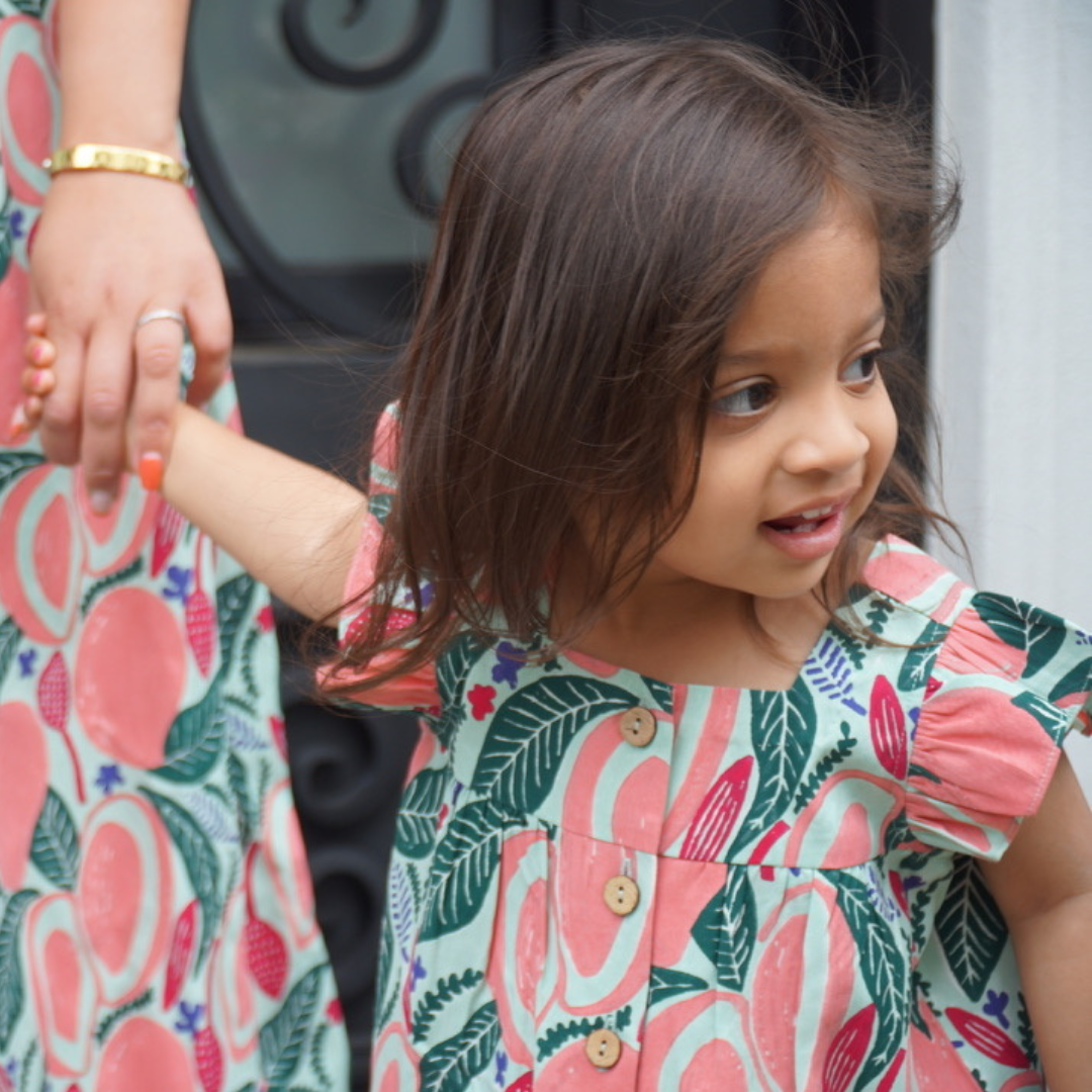 Mira Flutter Sleeve Dress & Matching Shorts Set