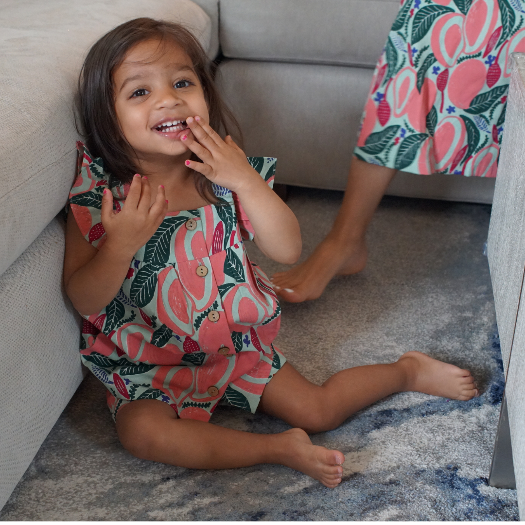 Mira Flutter Sleeve Dress & Matching Shorts Set