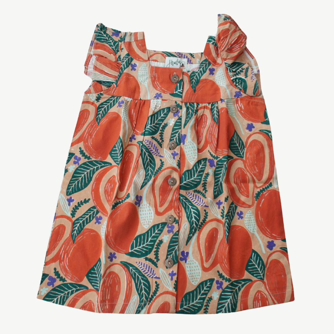 Mira Printed Flutter Sleeve Top & Matching Shorts Set