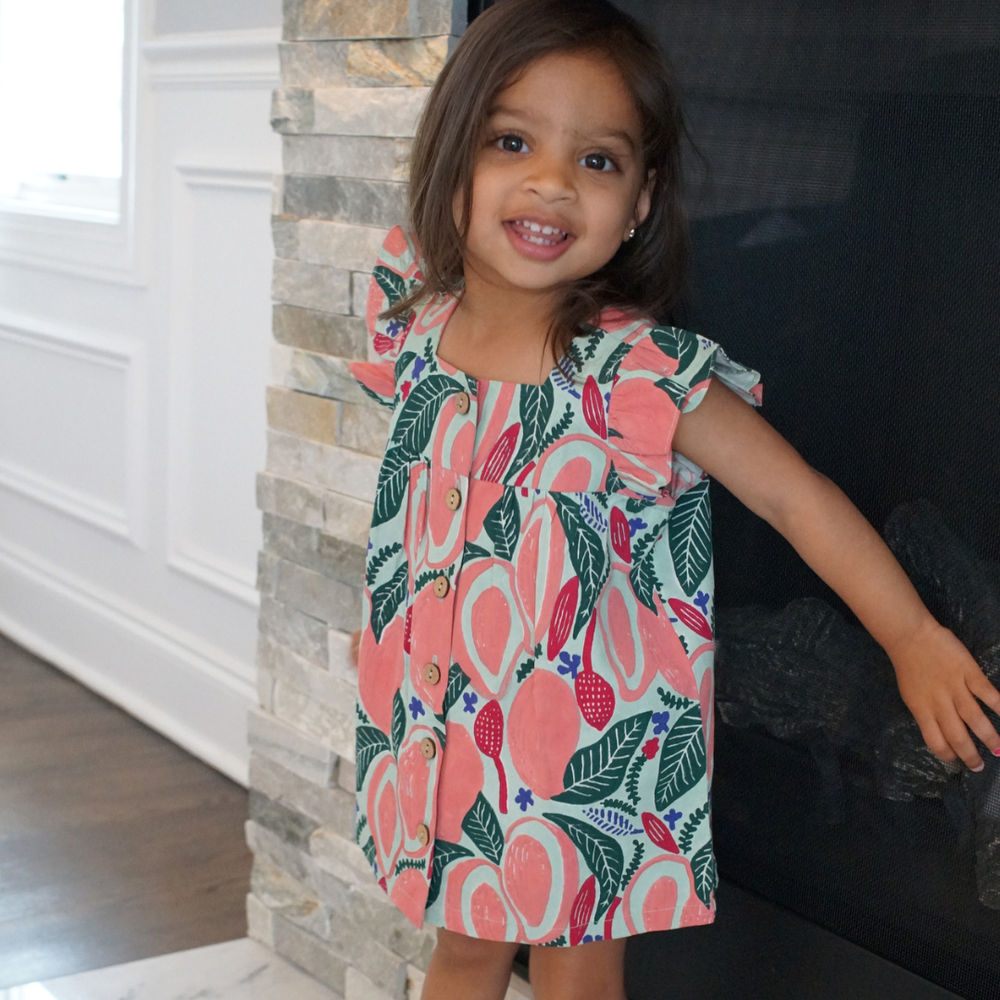 Mira Printed Flutter Sleeve Top & Matching Shorts Set