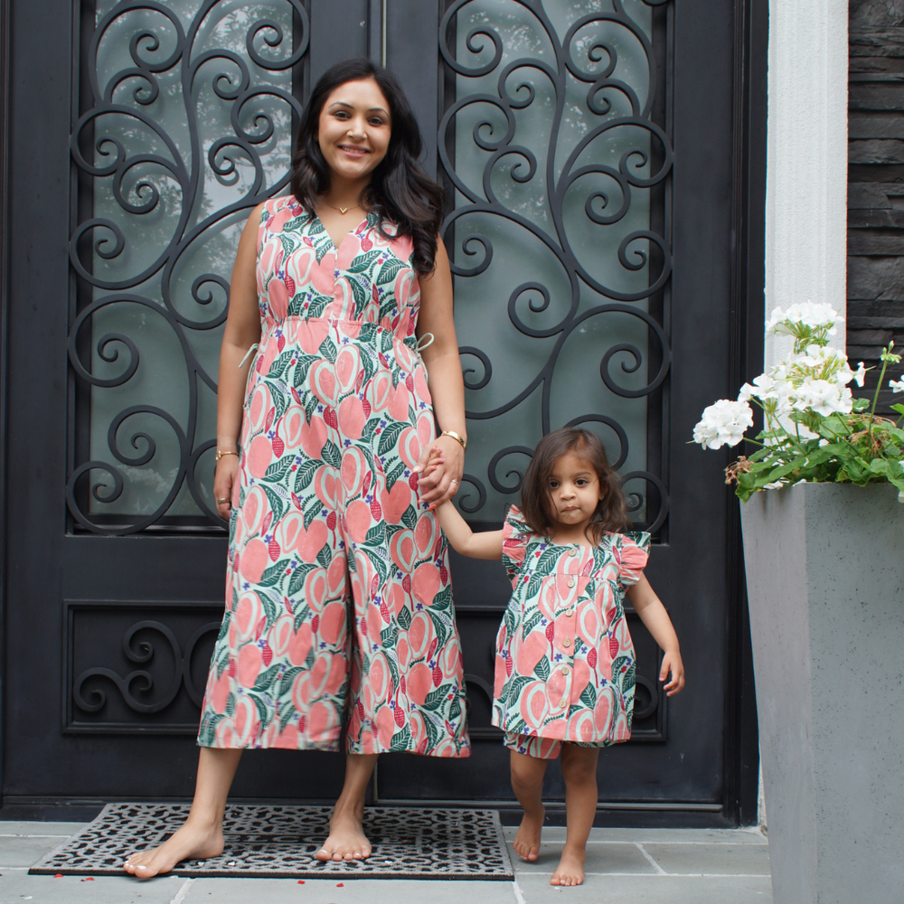 Mira Flutter Sleeve Dress & Matching Shorts Set