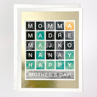 Handmade Wordle Mother's Day Card by HappiHello
